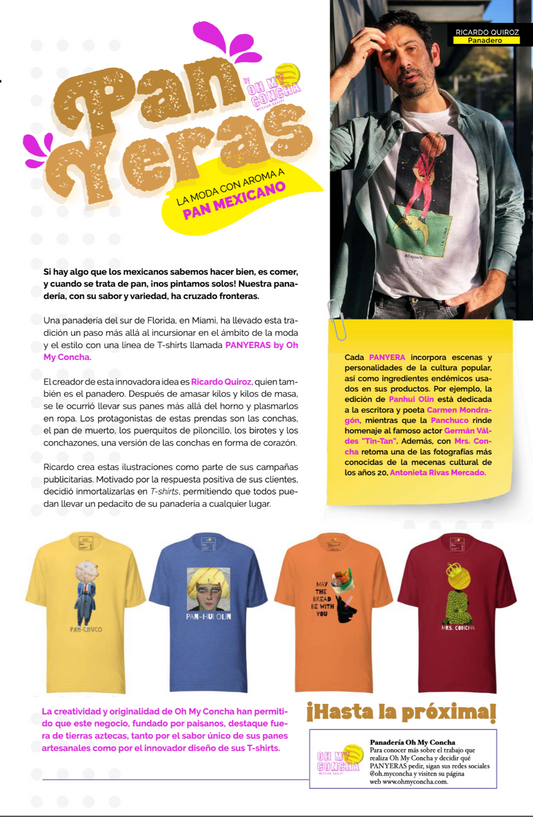 Revista Actitudes y Valores / PanYeras: The OhMyConcha Fashion Line with the Aroma of Mexican Bread