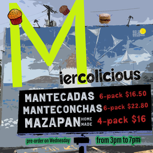 ManteConchas- 6pack (NORMAL & VEGAN) PROMO MIERCOLICIOUS